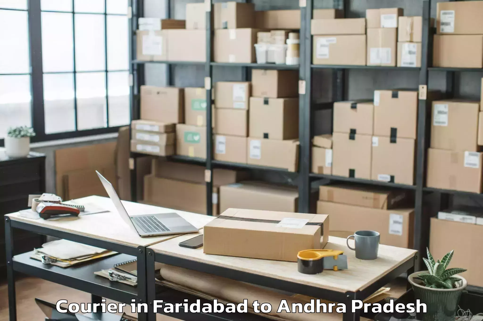 Expert Faridabad to Muttukuru Courier